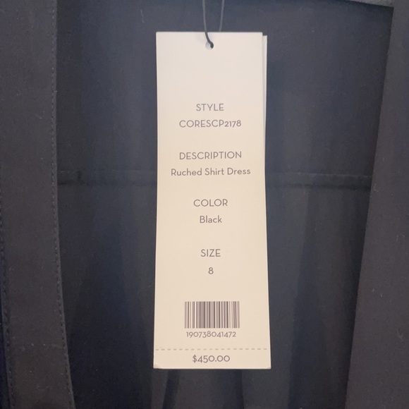 New Veronica beard Bell Button Down Ruched Shirtdress - Picture 8 of 8